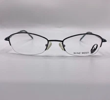 Nine West 355 1GO Teal Blue Metal Semi Rim Optical Eyeglasses Frame 50-19-130
