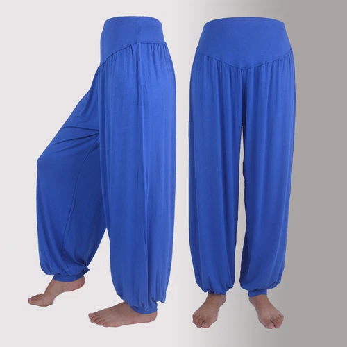 Women Elastic Loose Modal Cotton Soft Yoga Sports Dance Harem Pants Trousers - Picture 18 of 57