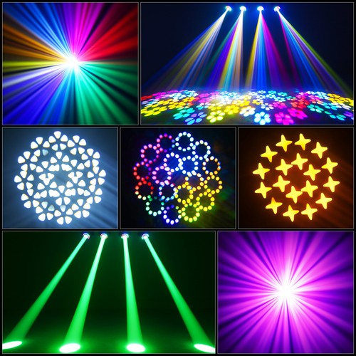 150W Moving Head Light RGBW Gobo 18Prism Beam Stage Spot Lights DJ Disco Show US - Picture 3 of 14