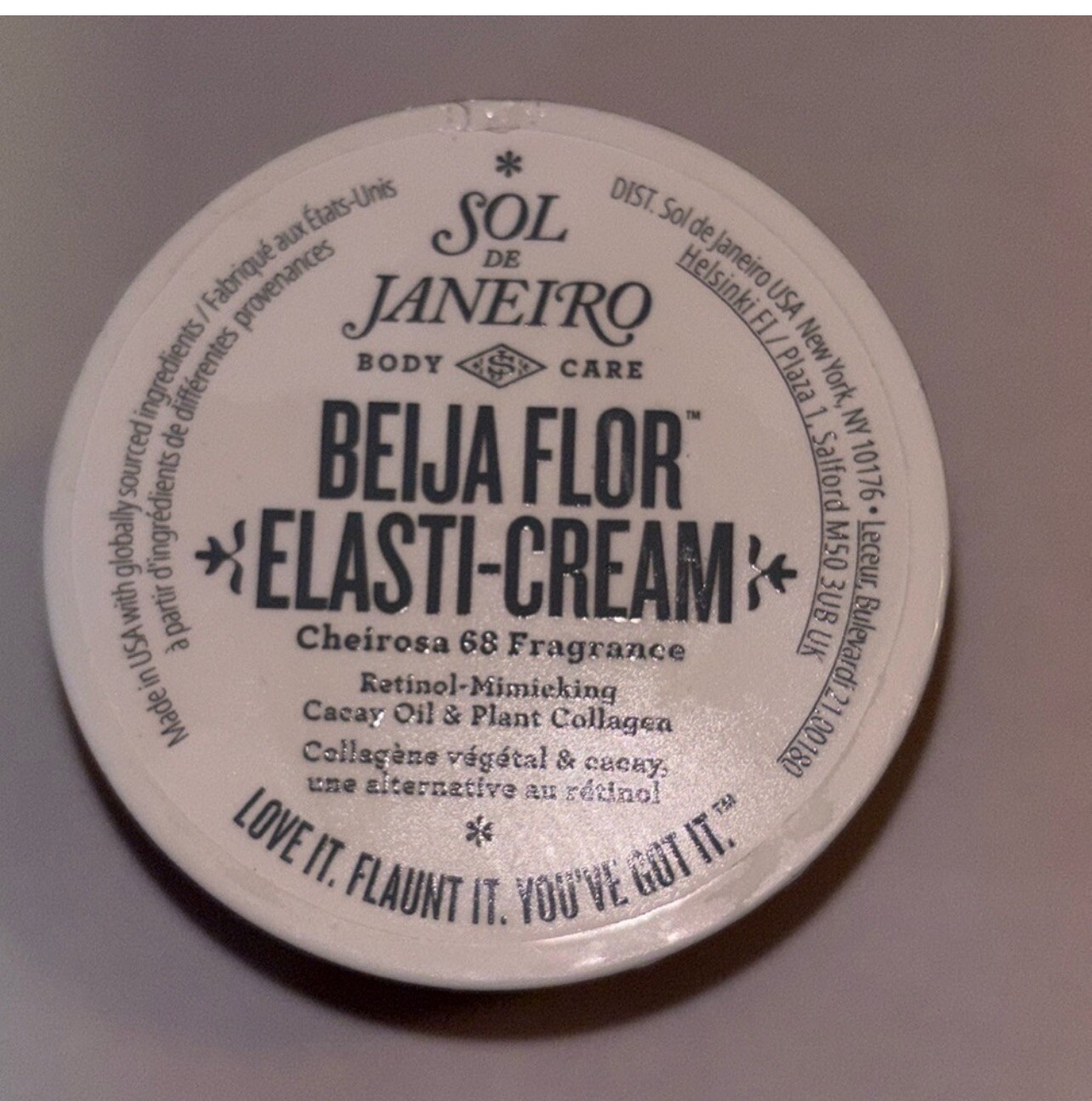 Sol De Janeiro Beija Flor Elasti-Cream 2.5oz Body Cream w/ Retinol NEW SEALED