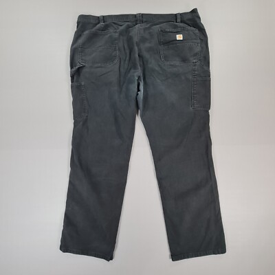 Carhartt Damen Carpenter Hose Schwarz W48 L30 Loose Fit Rugged Flex Pants 24W
