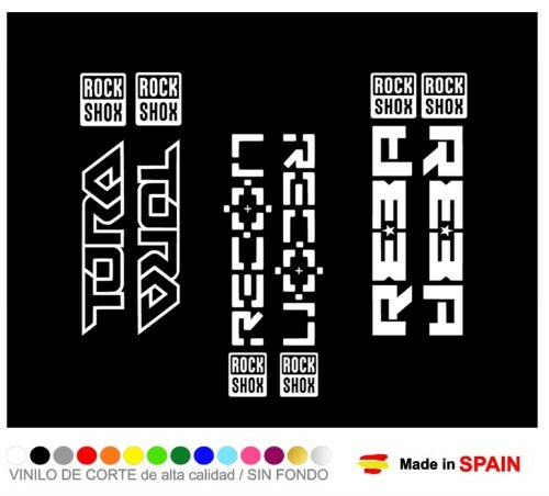 Pegatina Vinilo ROCK SHOX RECON TORA REBA Fork HORQUILLA Decal Aufkleber Sticker - Bild 9 von 24