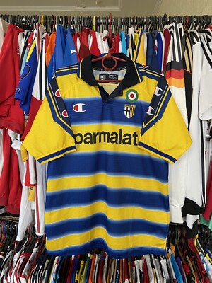 PARMA 1999 2000 HOME FOOTBAL SHIRT SOCCER JERSEY CHAMPION sz