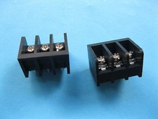 200 pcs Black 3pin 8.25mm Screw Terminal Block Connector Barrier Type DC39B New