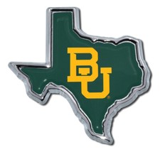 BU BAYLOR UNIVERSITY 3" USA MADE CAR CHROME EMBLEM MEDALLION