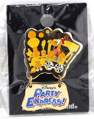 Disney Tokyo Disneyland TDL Party Express Dangle SEALED PLUTO Pin