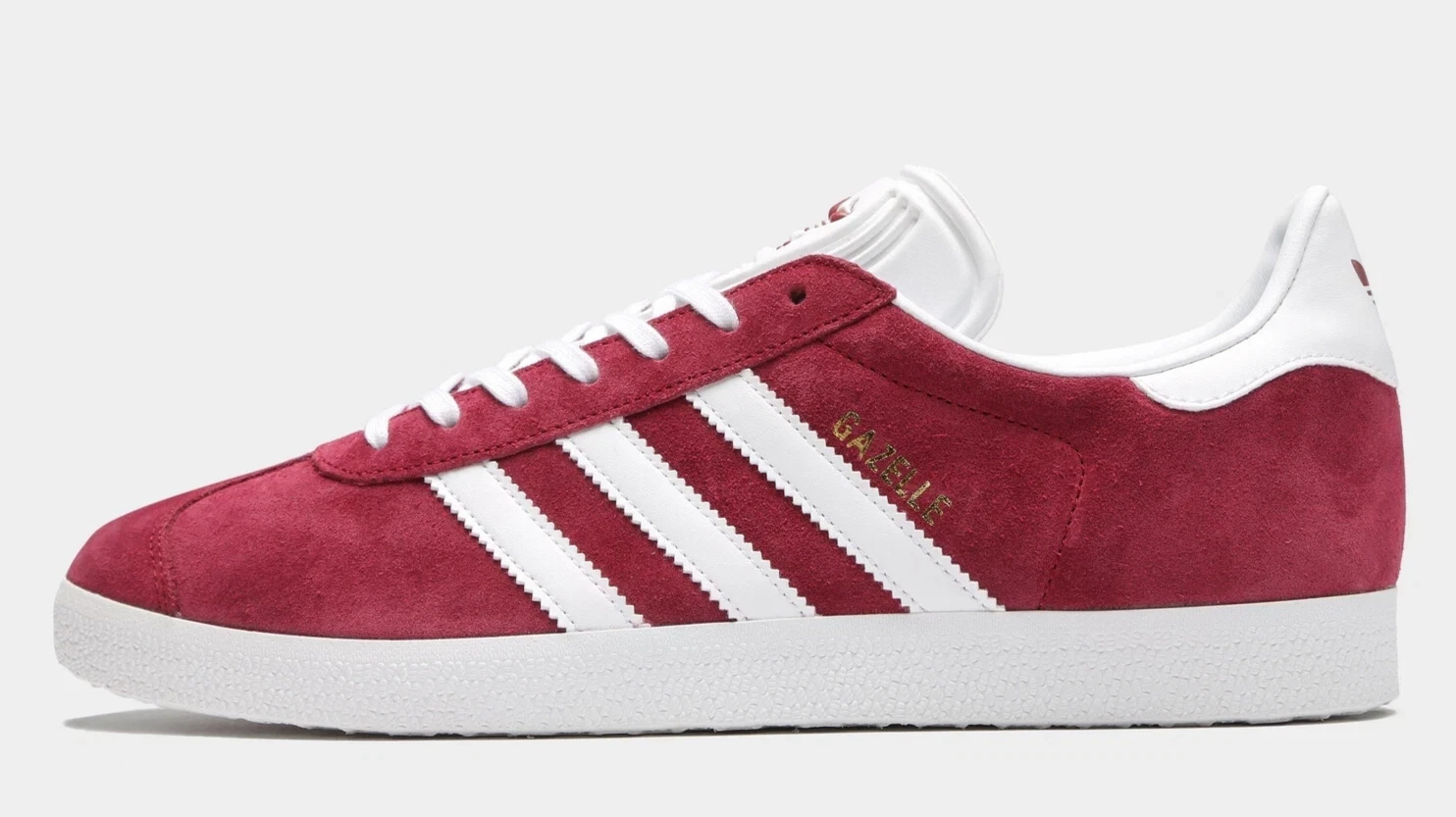 Scarpe da ginnastica Adidas Originals Gazelle bordeaux bianco TUTTE LE TAGLIE originali B41645 prezzo consigliato £ 90