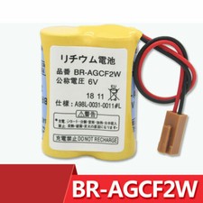 BR-AGCF2W 6V PLC Battery For Fanuc A98L-0031-0011 Control with Brown Plug