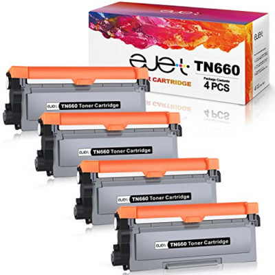 NEW 4PK EJET BRAND Compatible TN660 Toner For Brother DCP L2300D L2500D HL-L2380