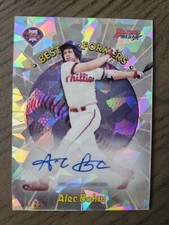 ALEC BOHM 2018 BOWMAN'S BEST AUTO '98 #6/25 PERFORMERS ATOMIC REFRACTOR