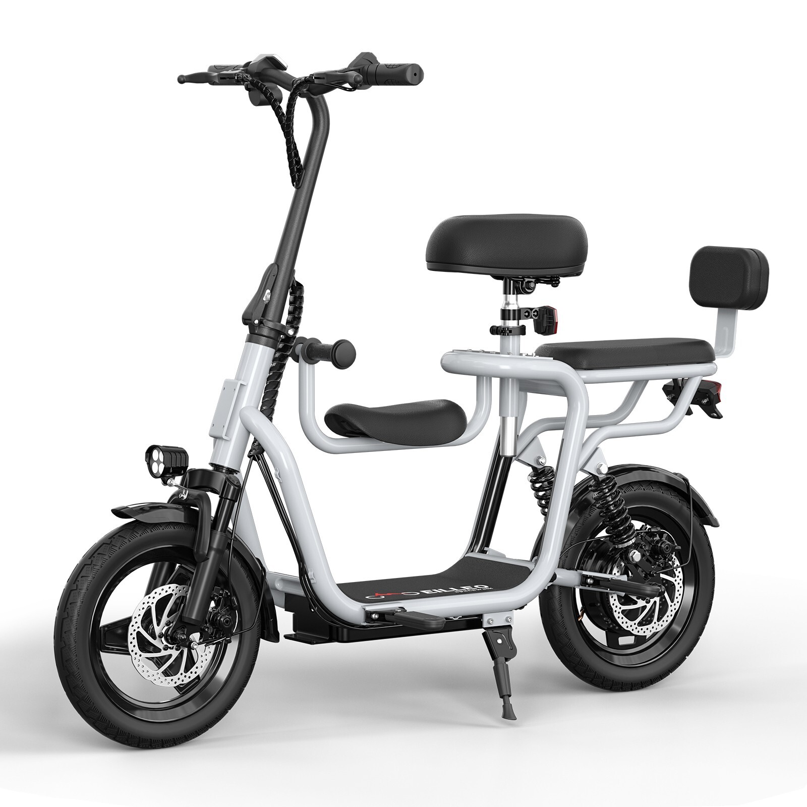 Spacewalk  Electric Bike With Seats For Adults Power By 500W Motor | Silver Pro