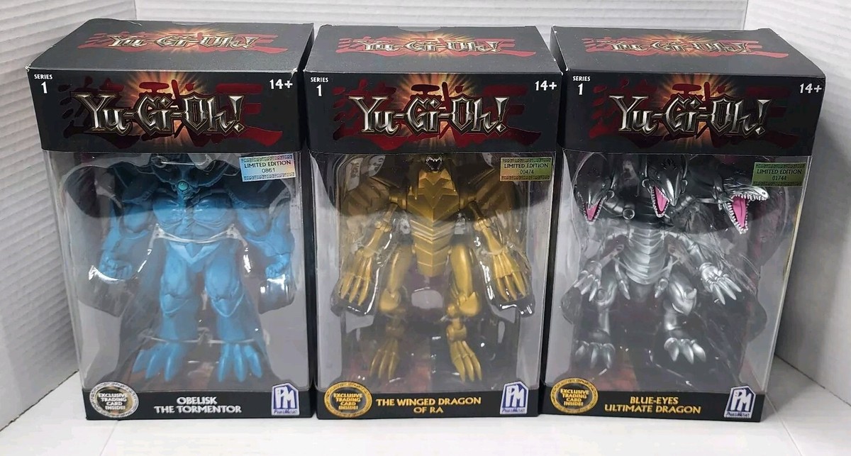 phatmojo yugioh card Yu-Gi-Oh! Highly Detailed 7 inch Articulated Action Figure, Limited Edition, Includes Exclusive Trading Card, The Winged Dragon of Ra : Toys & Games plus a collectible Millennium Puzzle to store them and their monster card PhatMojo YU Gi Oh 5"