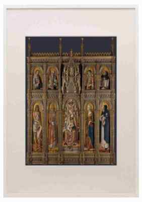 Carlo Crivelli The Demidoff Altarpiece A3 A4 Framed Print Picture