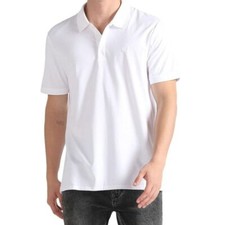 Calvin Klein Men's Smooth Cotton Monogram Logo Polo Shirt Regular Fit Size S-XL