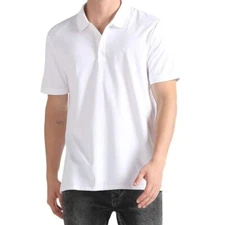 Calvin Klein Men's Smooth Cotton Monogram Logo Polo Shirt Regular Fit Size S-XL