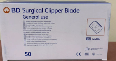 BD Surgical Clipper Blades 4406 Box of 50  Exp07/2028
