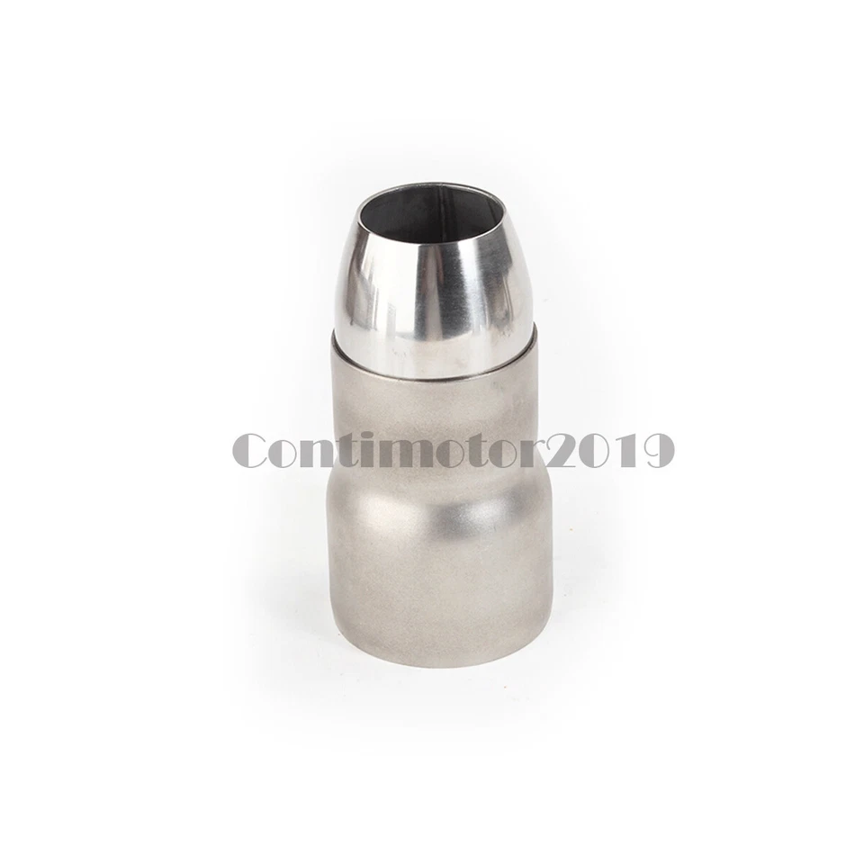 Motorcycle Exhaust Muffler Adapter+Welding Head 60mm to 51mm to 36mm 2.4-2inch - Image 3 of 3