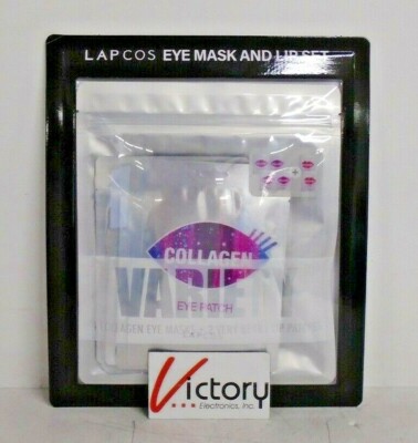 NEW Lapcos Collagen Eye Mask (x4) & Very Berry Lip Patches (x2) | 1501580