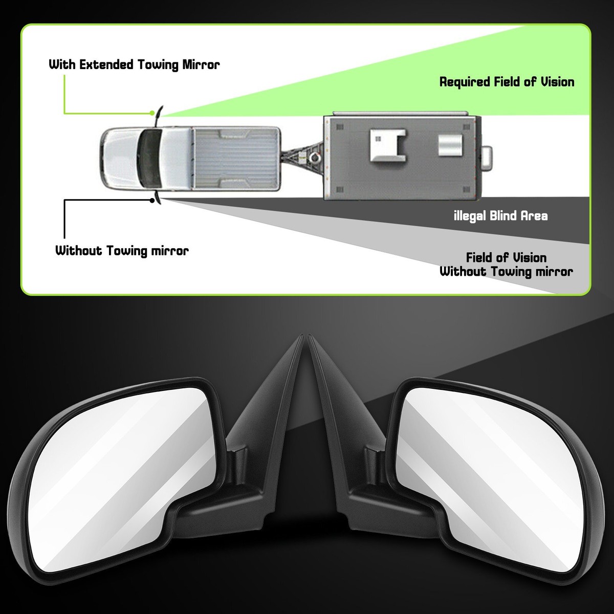 APDTY 0662303 Side View Mirror Power, Heated, W/o Integral Turn Signal 401000093557 - Foto 2