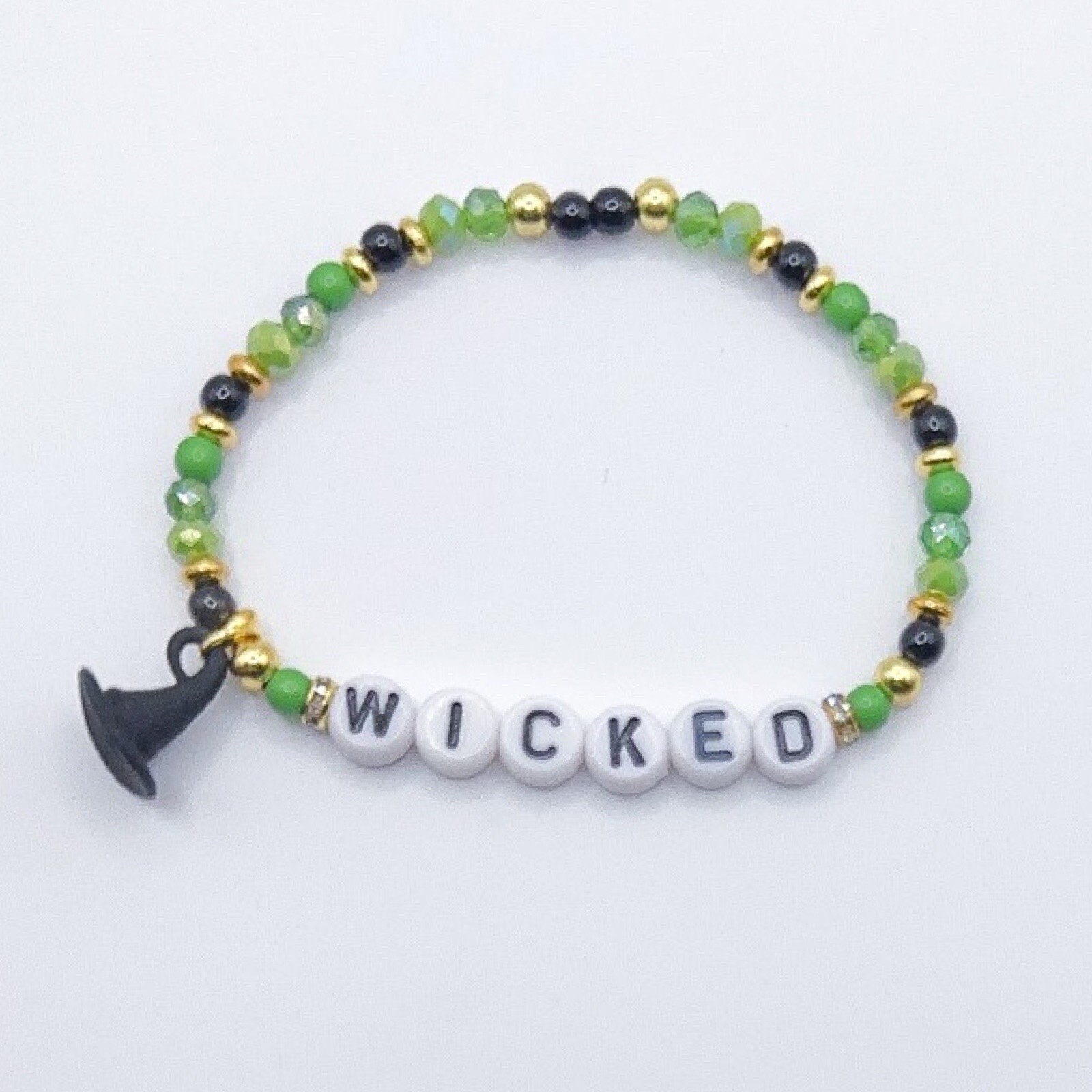 Wicked Musical Elphaba Witch Hat Defy Gravity Themed Bracelet  