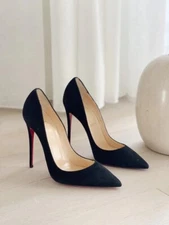 CHRISTIAN LOUBOUTIN So Kate Suede Pointed 120mm Pumps (SIZE 39)