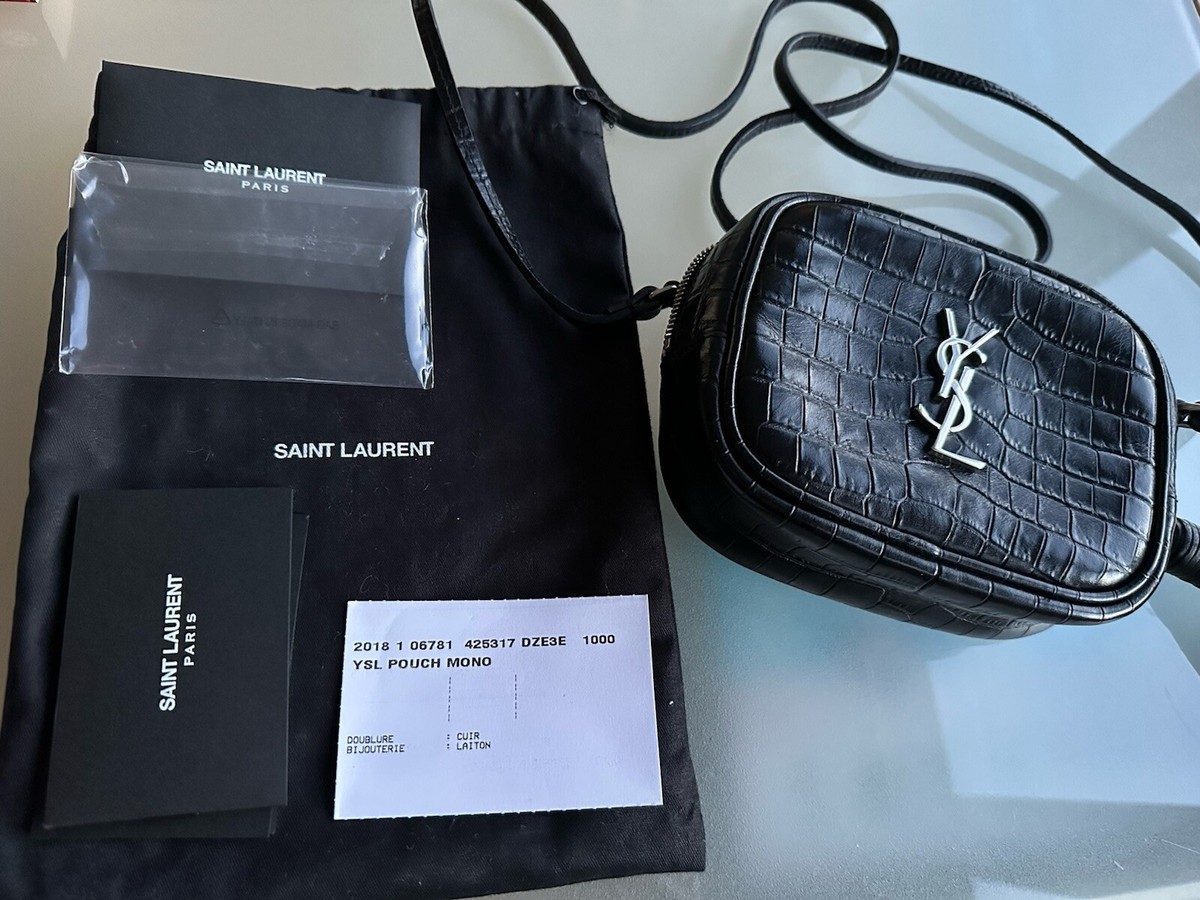 Tas Ysl Croc Embossed Bag Ysl Croco Sling Bag Tas Sling-bag YSL