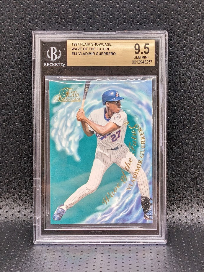 1997 Flair Showcase Vladimir Guerrero RC Wave of the Future BGS 9.5 GEM MINT