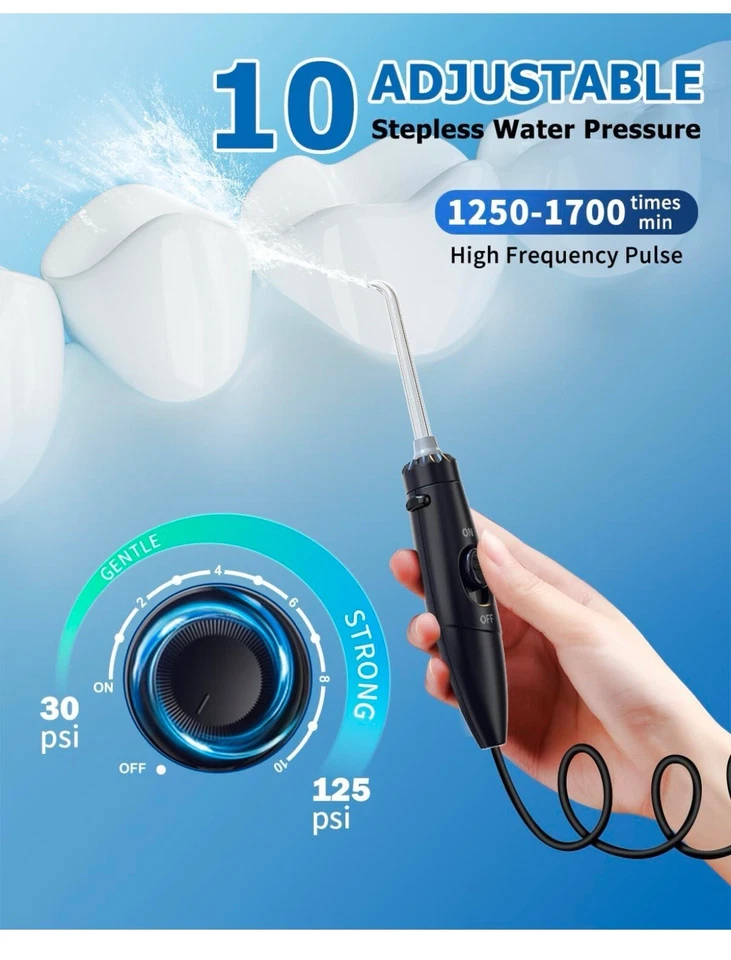 All-in-One Water Flosser&Ultrasonic Toothbrush Combo - Extra Capacity Electric - Image 4 of 4