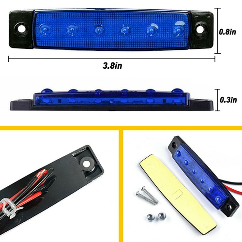 Blue LED w/ Rock Light 10 Pods For Lights JEEP Off Road Truck Car ATV Under Body - Picture 5 of 8