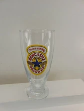 NEW CASTLE BROWN ALE 7 INCH TALL BEER GLASS IN MINT CONDITION & RARE!