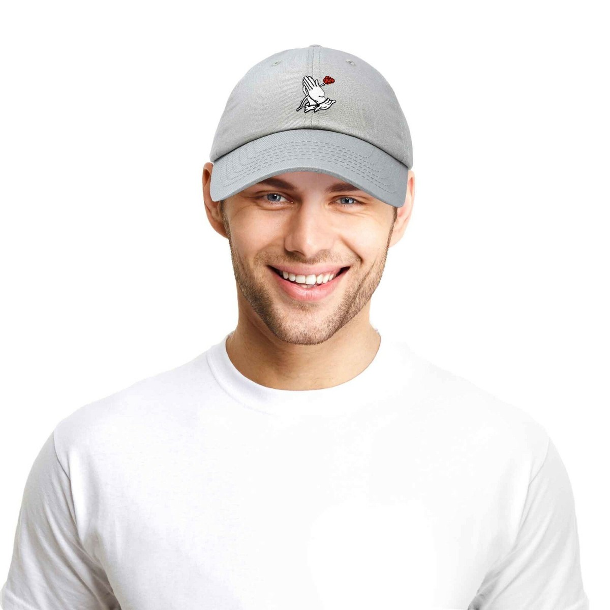 DALIX Prayer Hands Embroidered Baseball Cap – Adjustable Dad Hat In Multiple Colors
