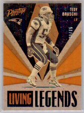 2021 Prestige Living Legends Xtra Points Orange Tedy Bruschi #22 38/75 PATROITS