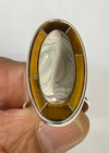 HSN Jay King Sterling Silver Tiger Eye Gemstone Oval Ring Size 6 — photo 5