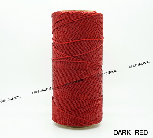 1MM Waxed Polyester Linhasita Cord Macrame Bracelet Thread String 188yards Spool - Picture 56 of 136