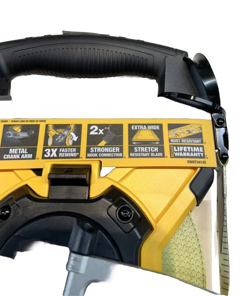 Fita longa Dewalt 100 pés carretel aberto fibra de vidro DWHT34145 - Imagem 4 de 4
