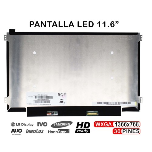 Dalle Écran LCD LED 11.6" M116NWR6 R0 - Résolution 1366x768 HD - Connecteur 30pin - Neuf