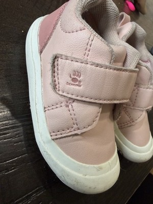BEARPAW Girls Pink Low Top Sneakers Hook & Loop Strap US 5 MPN 6968T
