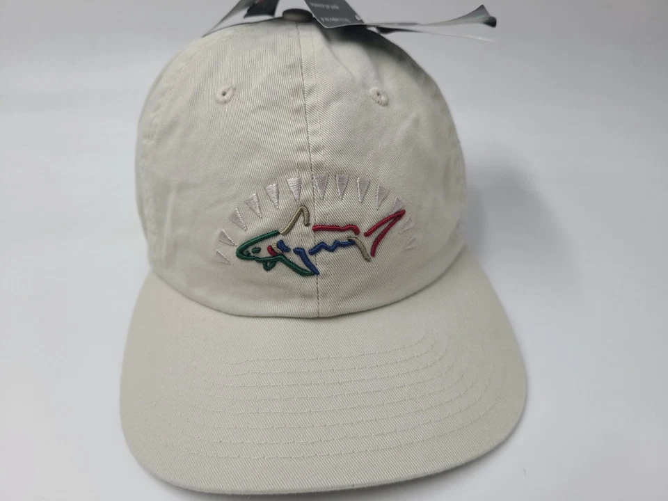 Vintage Greg Norman Golf 2003 JAY Joshua Allen Yoder Strapback Hat Cap Men Beige - Image 2 of 4