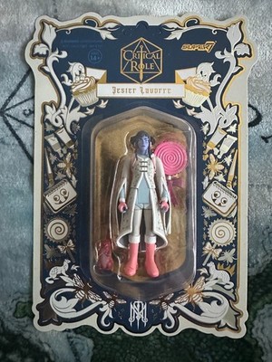 Super7 Critical Role Mighty Nein Jester Lavorre ReAction Figure 3.75'' MOC Sealed
