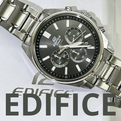 Casio Edifice EFV650DJ Chronograph Black Stainless Steel Slim Watch