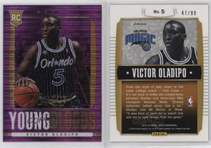 2013-14 Panini Select Young Bloods Purple Prizm /99 Victor Oladipo #5 Rookie RC