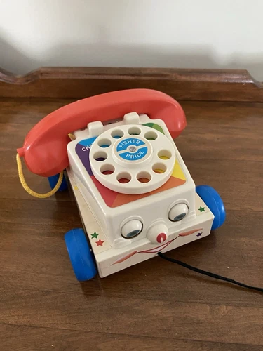 FISHER PRICE CHATTER TELEPHONE 2009 RETRO VINTAGE PULL TOY BABY TODDLER