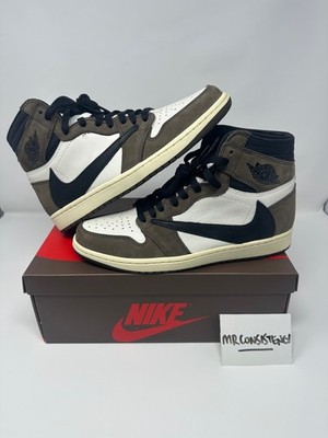Nike Air Jordan 1 x Travis Scott Mocha High Size 9.5 Brand New - Minor Flaw; Toe