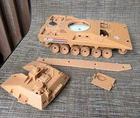 ROUGH Vintage 1985 Hasbro Bradley GI JOE Mauler Tank Not Complete 4 Parts