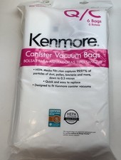 6 Kenmore Sears Type Q/C HEPA Vacuum Bags Style 20 53292 Replacement 50558 50557