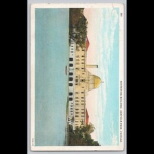 Antique Postcard Recreation Building Garfield Park Chicago World's Fair 1933