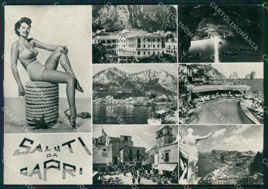 Napoli Capri Saluti da Foto FG cartolina ZKM7225