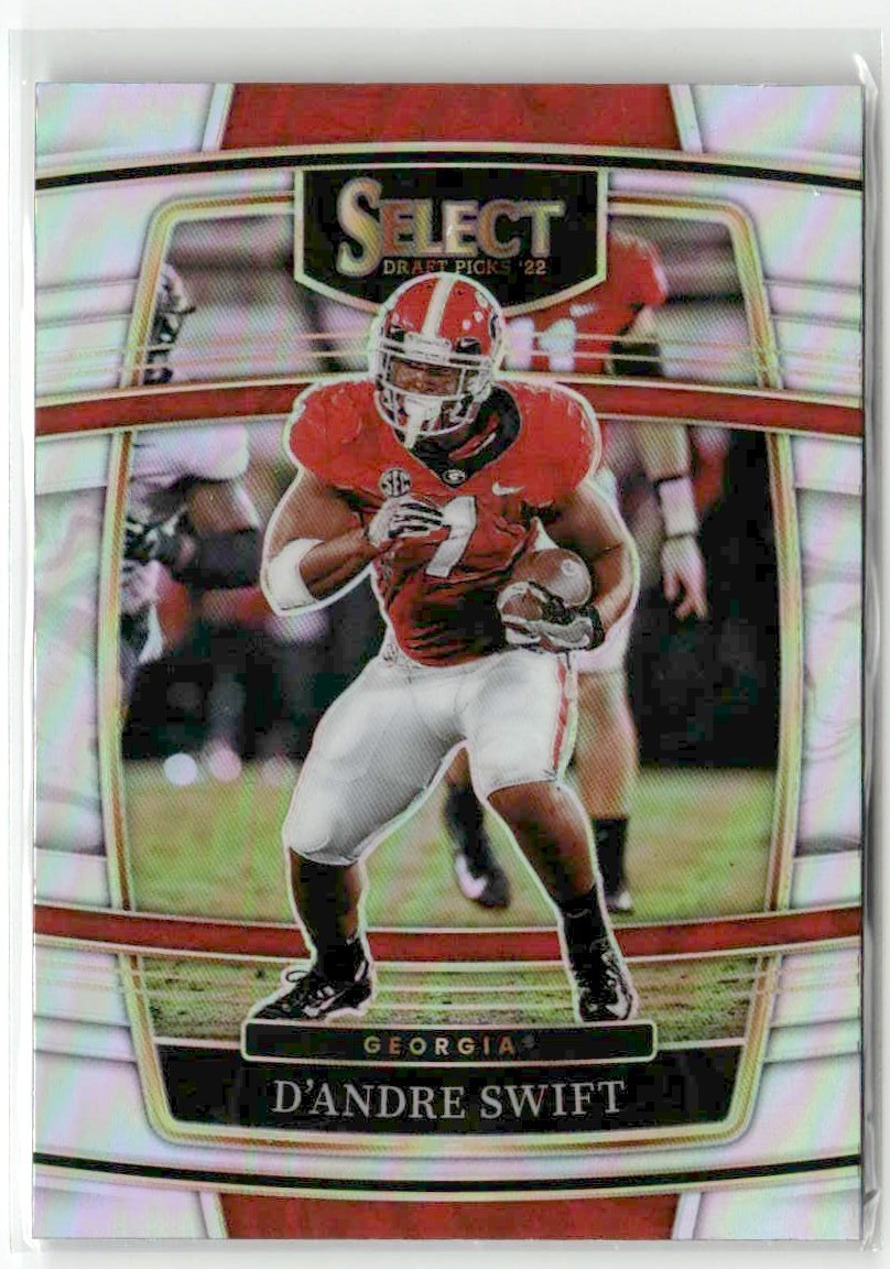 D'Andre Swift 2022 Panini Select Draft Picks Silver Prizm Georgia Bulldogs #35