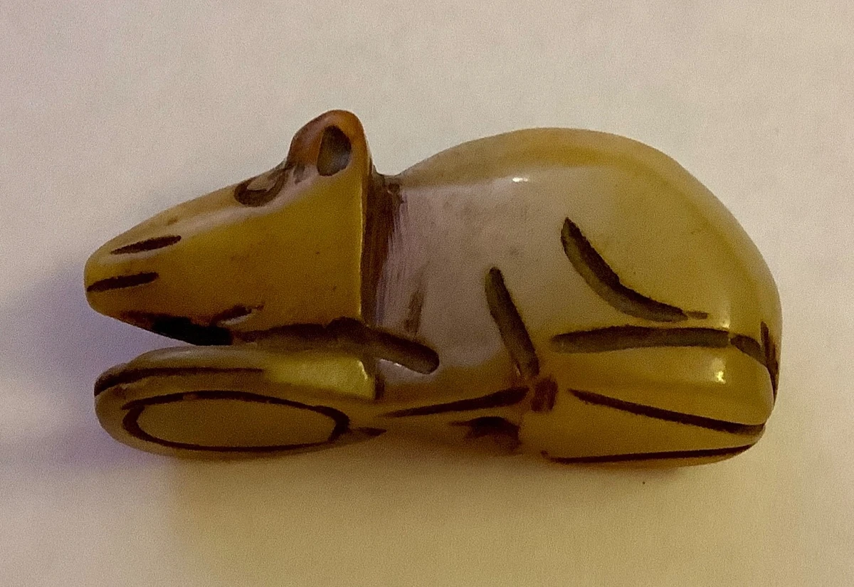 老鼠玉中国风雕像、雕像| eBay