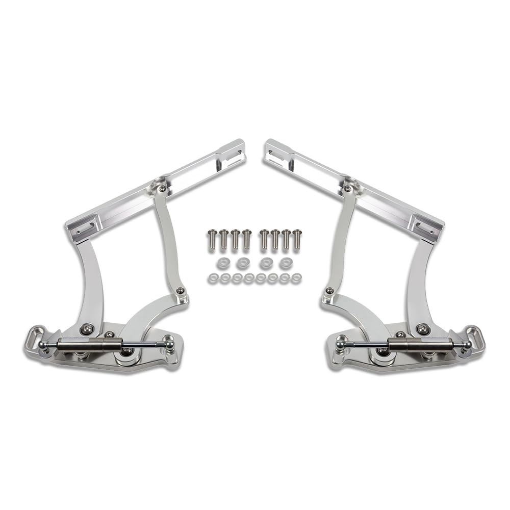 Billet Aluminum Hood Hinges Gas Struts 1967 1968 1969 Camaro Firebird ...